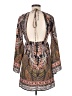 Sage Paisley Brown Casual Dress Size M - photo 2