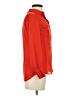 J.Crew 100% Silk Orange Long Sleeve Silk Top Size 4 (petite) - photo 4