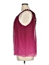 Tulle 100% Polyester Burgundy Sleeveless Blouse Size XL - photo 5