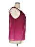 Tulle 100% Polyester Burgundy Sleeveless Blouse Size XL - photo 4