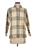Madewell 100% Cotton Plaid Tan Long Sleeve Button-Down Shirt Size S - photo 1