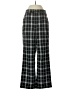Shein 100% Polyester Plaid Gray Casual Pants Size 4 - photo 1