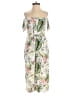 REVAMPED 100% Rayon Tropical Ivory Romper Size XS - photo 1