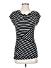 Max Studio Black Short Sleeve Top Size S - photo 1