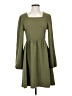 Assorted Brands Solid Green Casual Dress Size S - photo 1