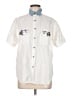 Assorted Brands 100% Cotton White Short Sleeve Button-Down Shirt Size M - photo 1