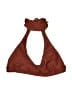 Blue Life Chevron-herringbone Brown Swimsuit Top Size S - photo 1