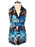 OndadeMar 100% Viscose Print Blue Romper Size S - photo 1