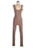 Cherie Solid Brown Tan Jumpsuit Size M - photo 1