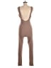 Cherie Solid Brown Tan Jumpsuit Size M - photo 2