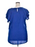 Unbranded 100% Polyester Blue Short Sleeve Blouse Size 2X - photo 2