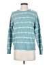 the pulse boutique 100% Polyester Hearts Teal Pullover Sweater Size XS - photo 1
