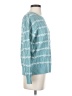 the pulse boutique 100% Polyester Hearts Teal Pullover Sweater Size XS - photo 4