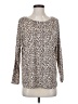 Flora Nikrooz Animal Print Brown 3/4 Sleeve T-Shirt Size S - photo 1