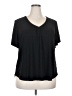 89th & Madison Black Short Sleeve Top Size 2X - photo 1
