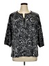 C.D. Daniels Black 3/4 Sleeve Blouse Size 1X - photo 1