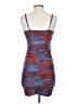 Forever 21 Graphic Blue Red Cocktail Dress Size S - photo 2