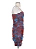 Forever 21 Graphic Blue Red Cocktail Dress Size S - photo 4