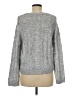 Vince Camuto Chevron-herringbone Gray Silver Pullover Sweater Size M - photo 2