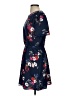 POPSUGAR Floral Blue Casual Dress Size S - photo 5
