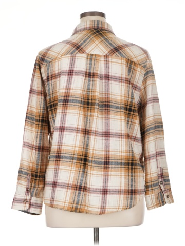 Love Tree 3/4 Sleeve Button-Down Shirt (view 2)