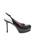 Yves Saint Laurent 100% Leather Black Heels Size EU 41 - photo 1