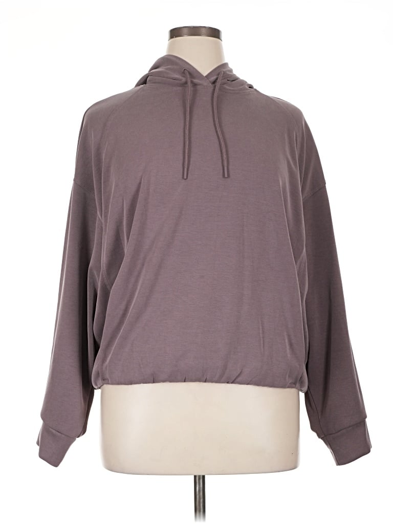 Pre-owned Athleta Fleece Jacket In Purple