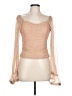 By Design 100% Polyester Tan Long Sleeve Top Size L - photo 1