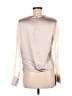 AS by DF Metallic Silver Long Sleeve Top Size M - photo 2