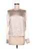 AS by DF Metallic Silver Long Sleeve Top Size M - photo 1
