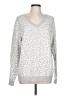 Croft & Barrow Animal Print Silver Gray Pullover Sweater Size L - photo 1
