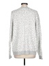 Croft & Barrow Animal Print Silver Gray Pullover Sweater Size L - photo 2