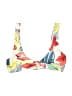 Hollister Tropical Ivory Swimsuit Top Size S - photo 1