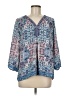 Eliane Rose 100% Polyester Blue 3/4 Sleeve Blouse Size M - photo 1