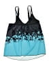 B2Prity Stars Blue Black Swimsuit Top Size XL - photo 2
