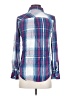Rails 100% Rayon Plaid Blue Long Sleeve Button-Down Shirt Size XS - photo 2