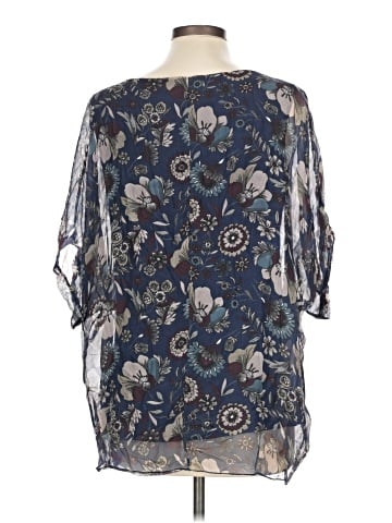 Tendenze Short Sleeve Silk Top (view 2)