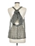 Pull&Bear Silver Sleeveless Top Size M - photo 2