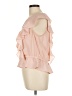 1.State 100% Polyester Pink Short Sleeve Blouse Size L - photo 5