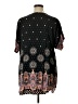 Poema 100% Rayon Black Short Sleeve Blouse Size 1X - photo 2
