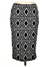 Bobeau Argyle Black Casual Skirt Size L - photo 1
