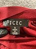 TCEC 100% Polyester Solid Burgundy Cocktail Dress Size S - photo 6