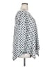 Green Envelope Polka Dots Gray Poncho Size 2X - photo 4