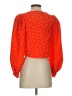 Levi's 100% Polyester Orange 3/4 Sleeve Blouse Size XS - photo 2