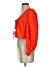 Levi's 100% Polyester Orange 3/4 Sleeve Blouse Size XS - photo 5
