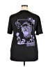 Romwe 100% Polyester Black Short Sleeve T-Shirt Size XXL - photo 2
