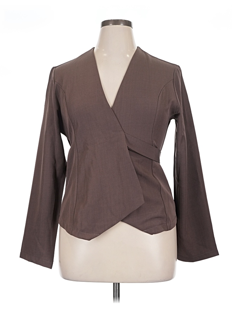 Pre-owned Unbranded Blazer Jacket In Brown