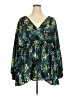 Torrid 100% Polyester Teal 3/4 Sleeve Blouse Size 5X Plus (5) - photo 1