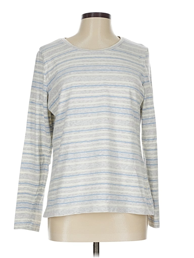 Pre-owned L.l.bean Long Sleeve T-shirt In Silver