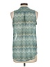 American Dream 100% Polyester Teal Blue Sleeveless Blouse Size L - photo 2